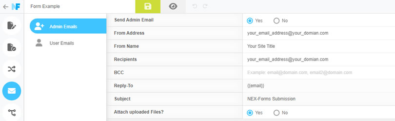 NEX-Forms - Success Message - Figure - 1