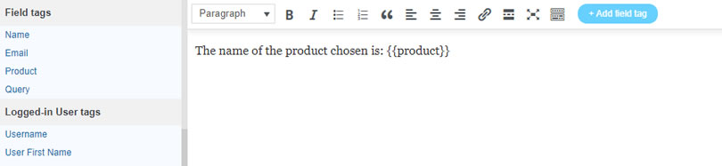 NEX-Forms - Success Message - Figure - 1