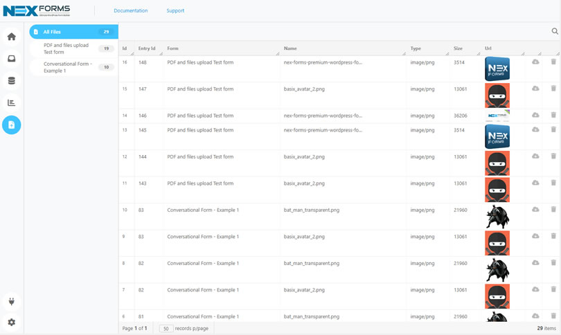 NEX-Forms - Form Entries - Figure - 3