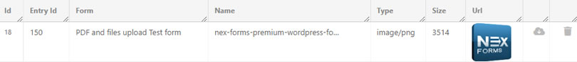 NEX-Forms - Managing Entries - Figure - 1