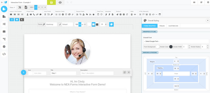 NEX-Forms - Managing Fields - Figure - 1