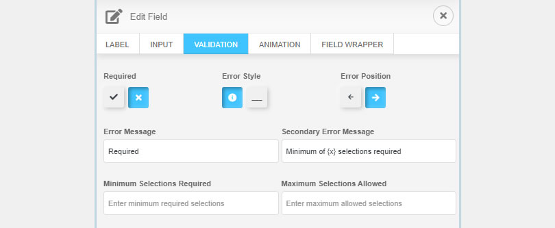 NEX-Forms - General Field Settings - Figure 5