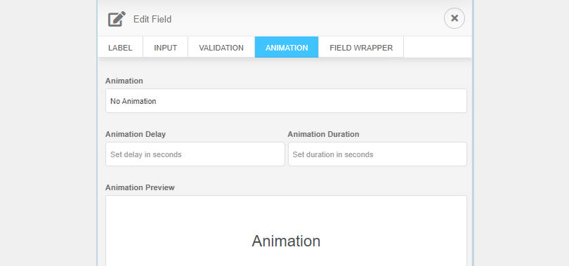 NEX-Forms - Field Animation Settings - Figure 1