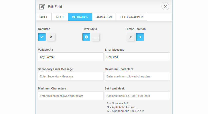 NEX-Forms - General Field Settings - Figure 5