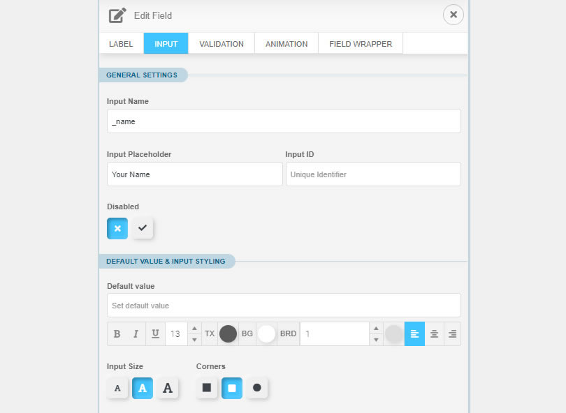 NEX-Forms - Form Fields and Elements - Text Fields - figure - 3