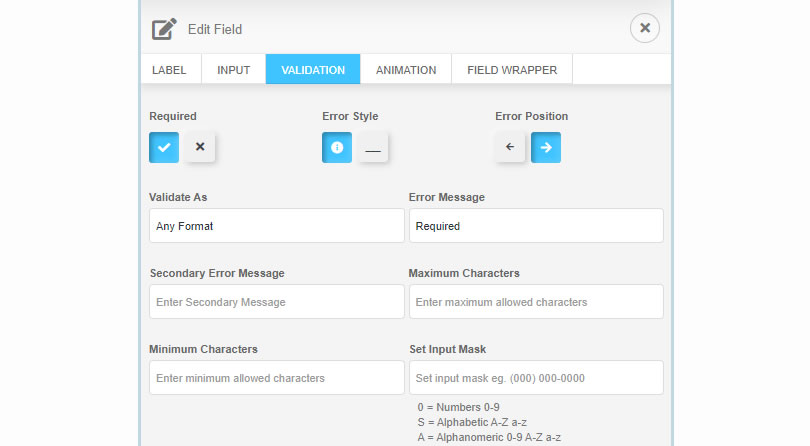 NEX-Forms - Form Fields and Elements - Text Fields - figure - 3