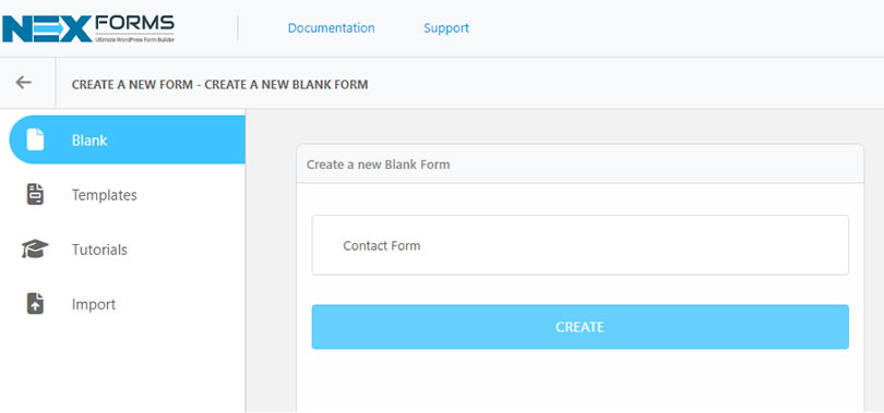 NEX-Forms - Create First Form - Figure - 2