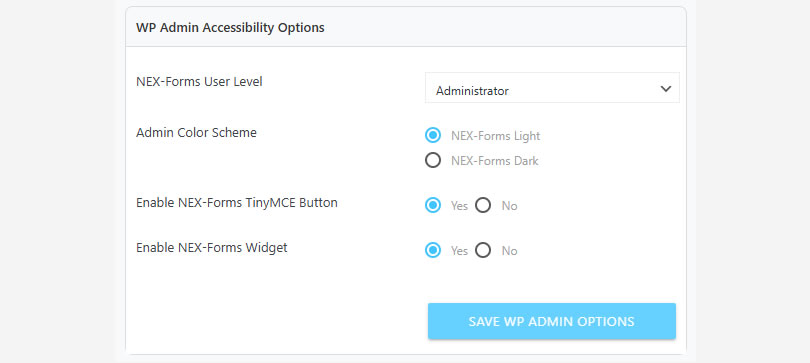 NEX-Forms Presets figure - 2