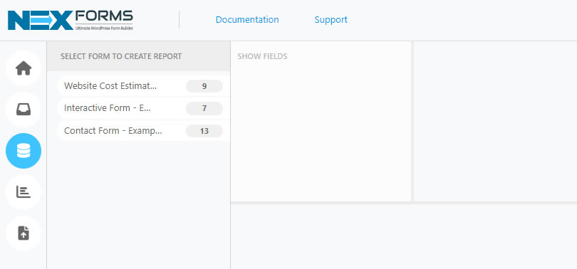 NEX-Forms - Managing Entries - Figure - 1
